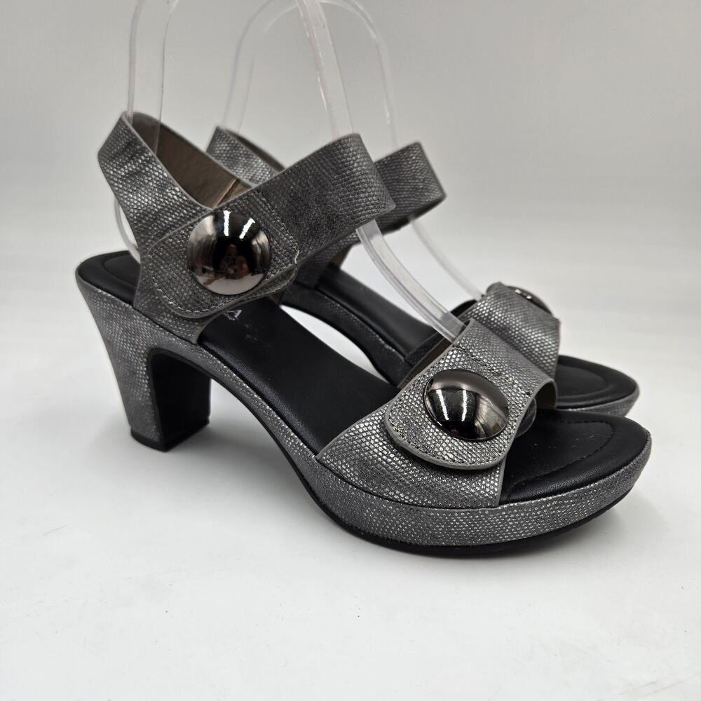 Patrizia by Spring Step Womens Rola Gray Python Heels Shoes Comfort Size 36 US 6